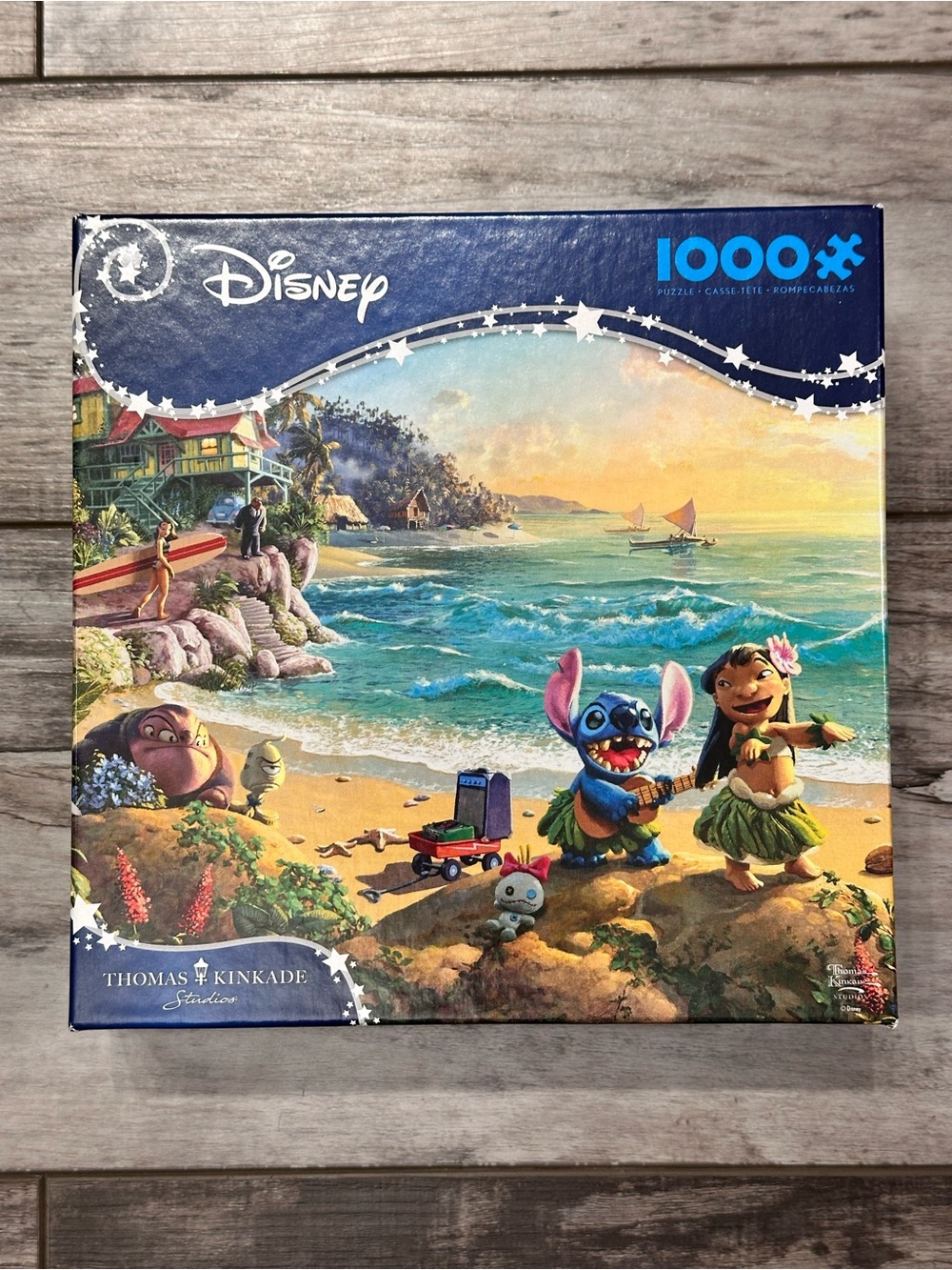 Disney Lilo & Stitch Beach Puzzle — Blue, Green, Yellow
